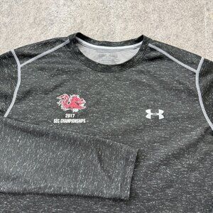 South Carolina Gamecocks Under Armour Shirt Men XL Black Crew Neck Long Sleeve